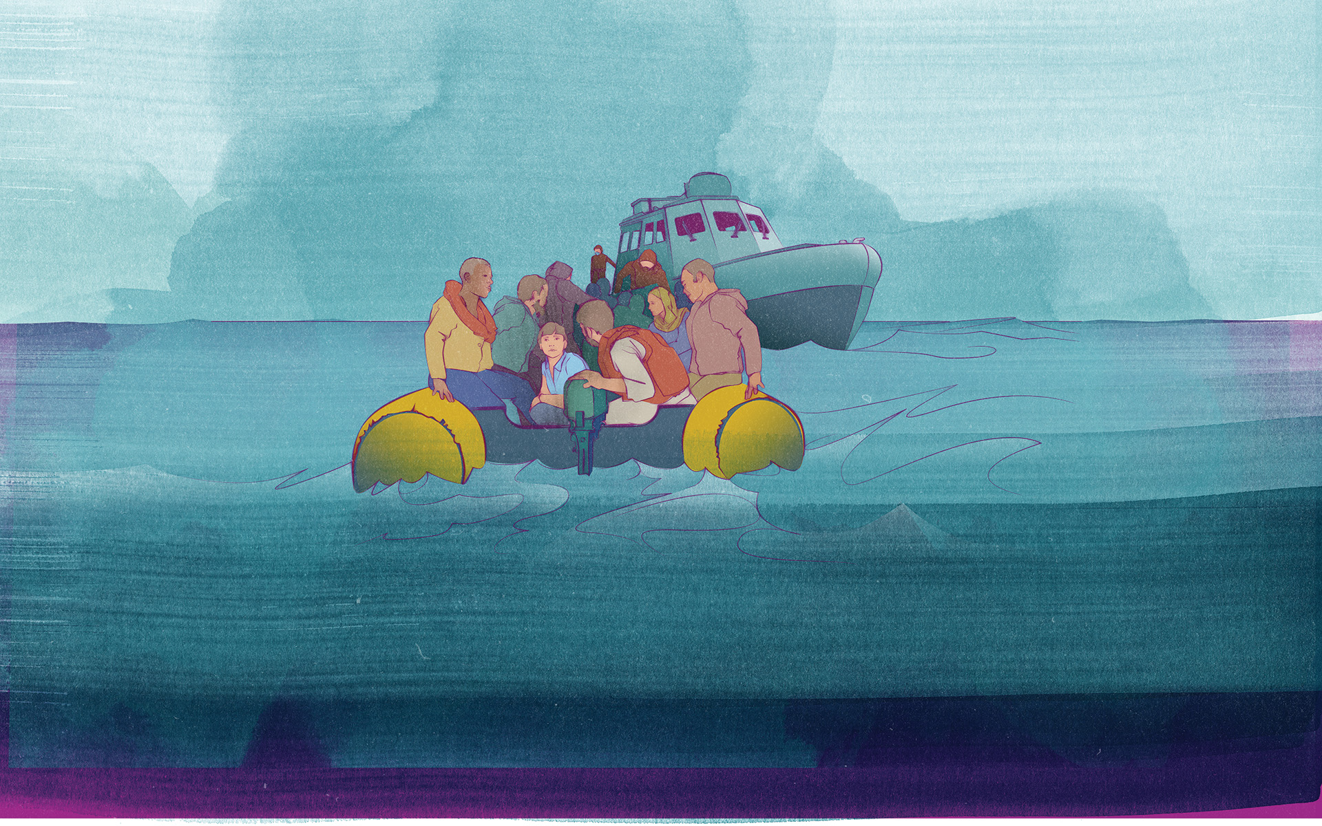 Refugee children are forced to make dangerous journeys in search of safety